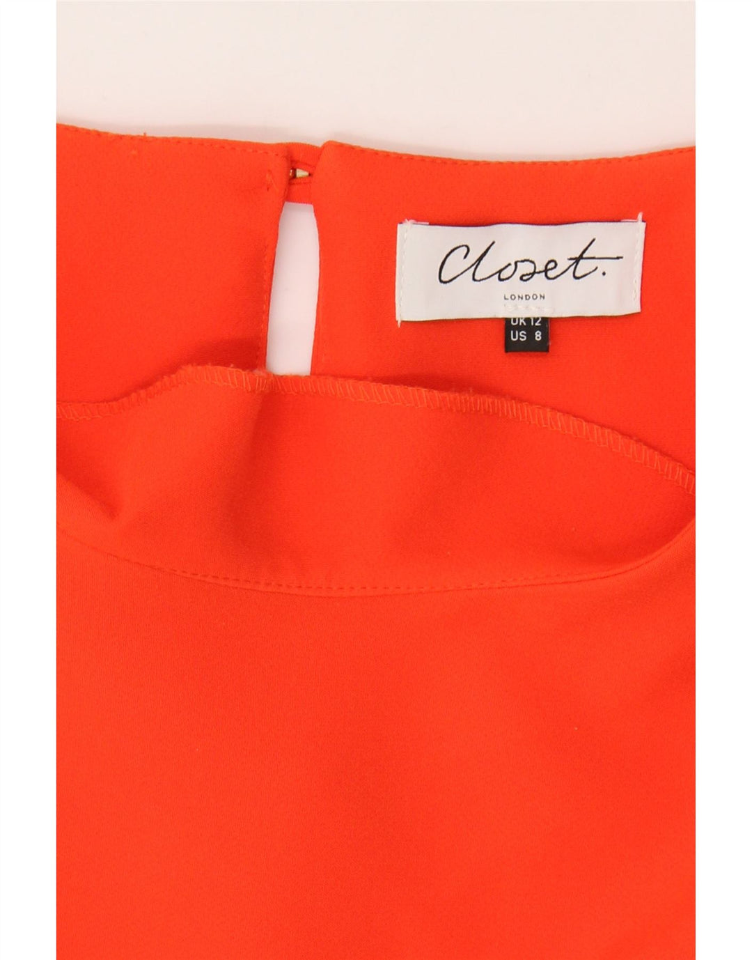 CLOSET Womens Jumpsuit UK 12  Medium Orange
