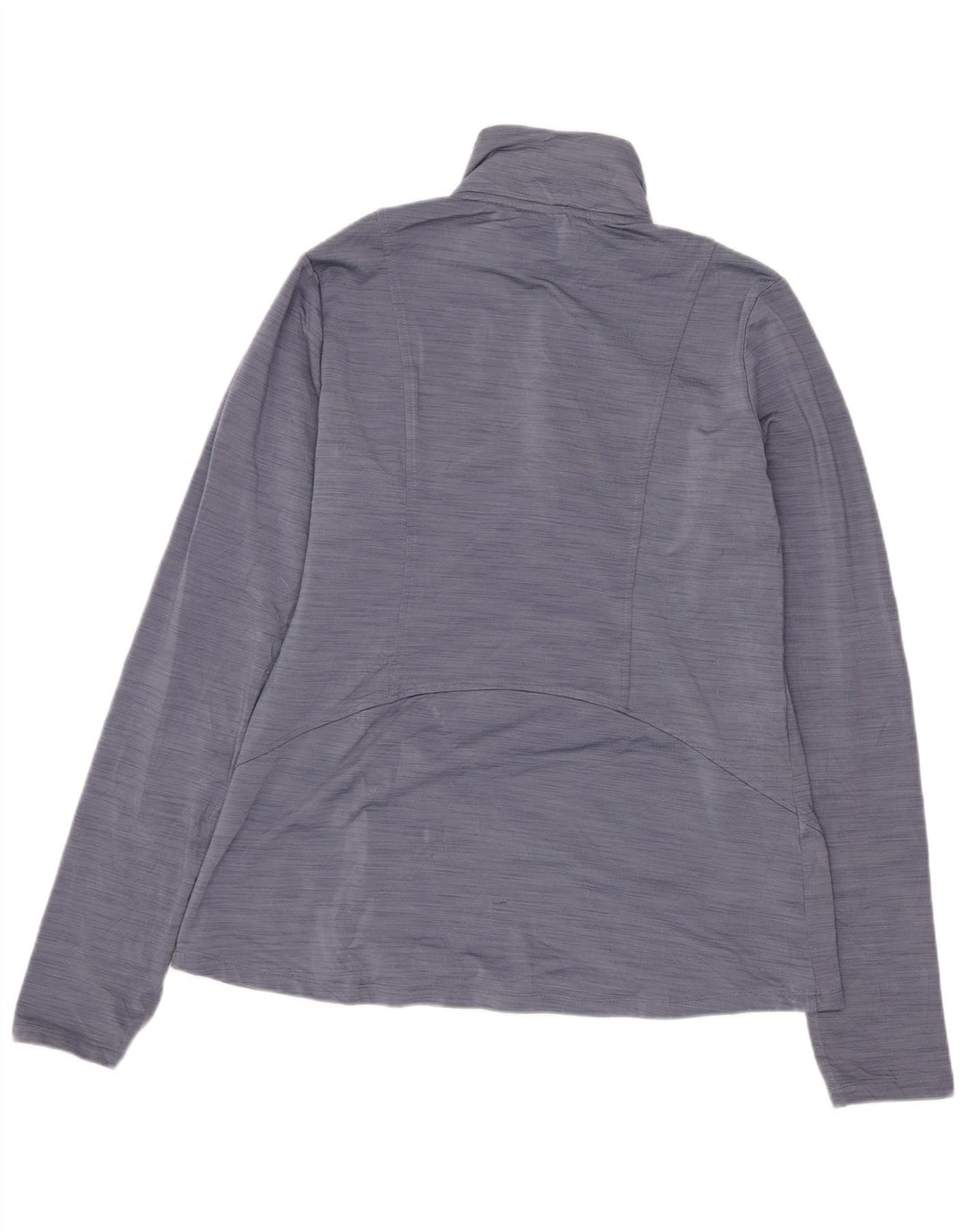 Eddie Bauer Top con cuello y cremallera para mujer Manga larga UK 44 Azul marino mediano