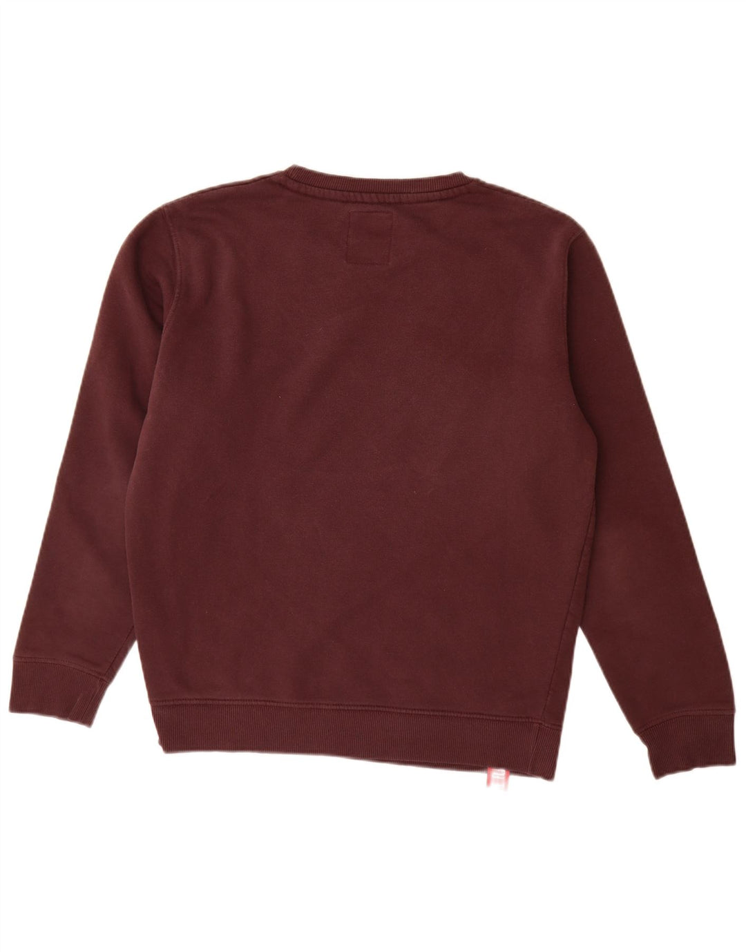 ALPHA INDUSTRIES Sudadera para hombre Jumper Small Borgoña Algodón