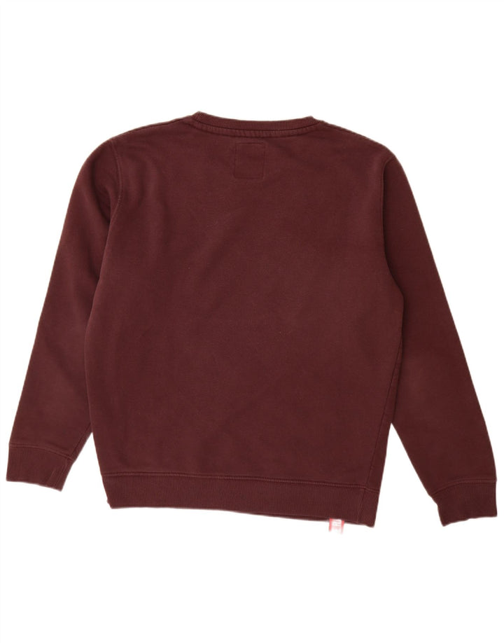 ALPHA INDUSTRIES Sudadera para hombre Jumper Small Borgoña Algodón