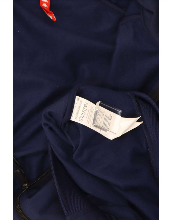 Kappa Hombre Chaqueta Top De Chándal Con Gráfico Medium Azul Marino Colorblock