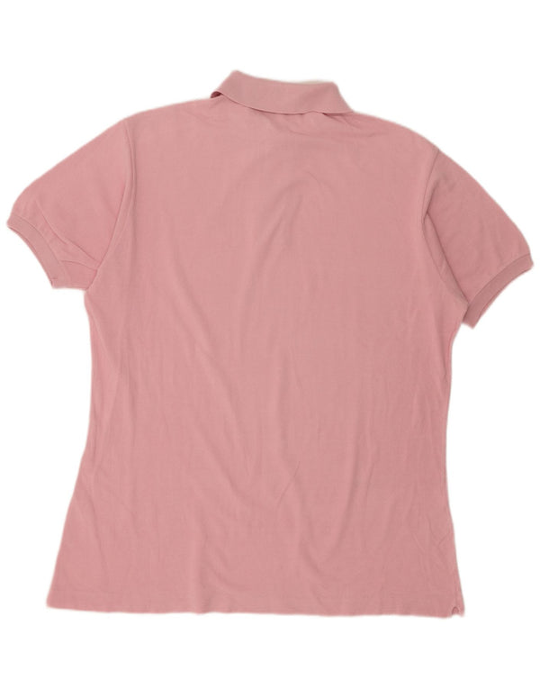 Polo Lacoste para hombre talla 7 2XL algodón rosa