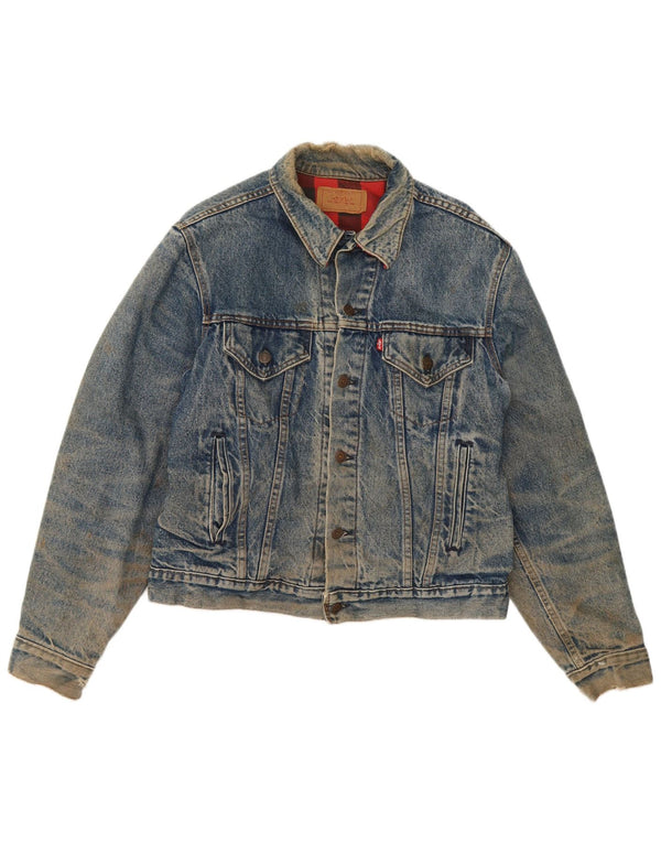 Levi's Chaqueta vaquera corta para hombre UK 42 XL Algodón azul