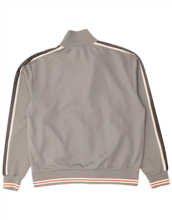 QUIKSILVER Chaqueta de chándal para hombre con bloques de color gris grande