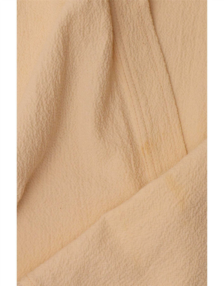 Zara Mujer Poncho Crop Top UK 44 Medio Beige