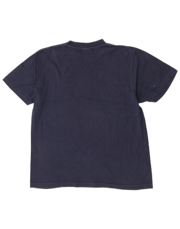 Champion Camiseta Gráfica Para Hombre Top Medium Azul Marino Algodón