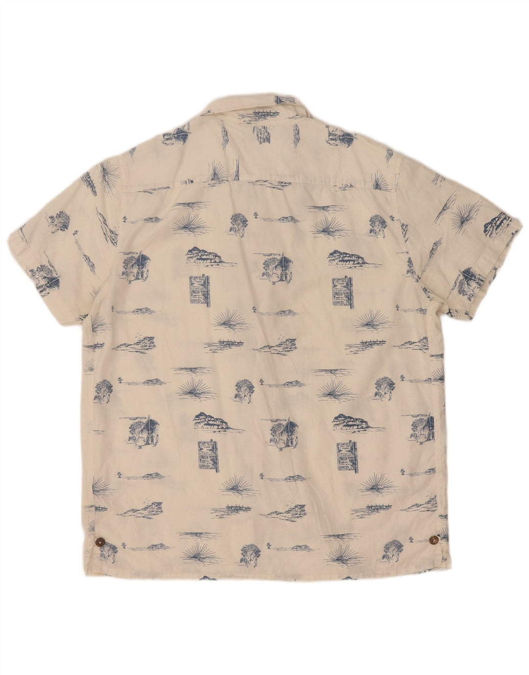 Camisa Lee De Corte Regular Con Estampado Abstracto Para Hombre Algodón Blanco Grande
