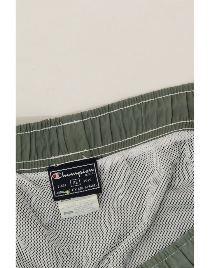 CHAMPION Mens Sport Shorts XL  Green Polyamide Vintage Champion and Second-Hand Champion from Messina Hembry 
