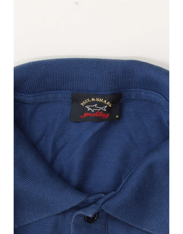 Paul & Shark Polo de manga larga para hombre Yachting azul medio