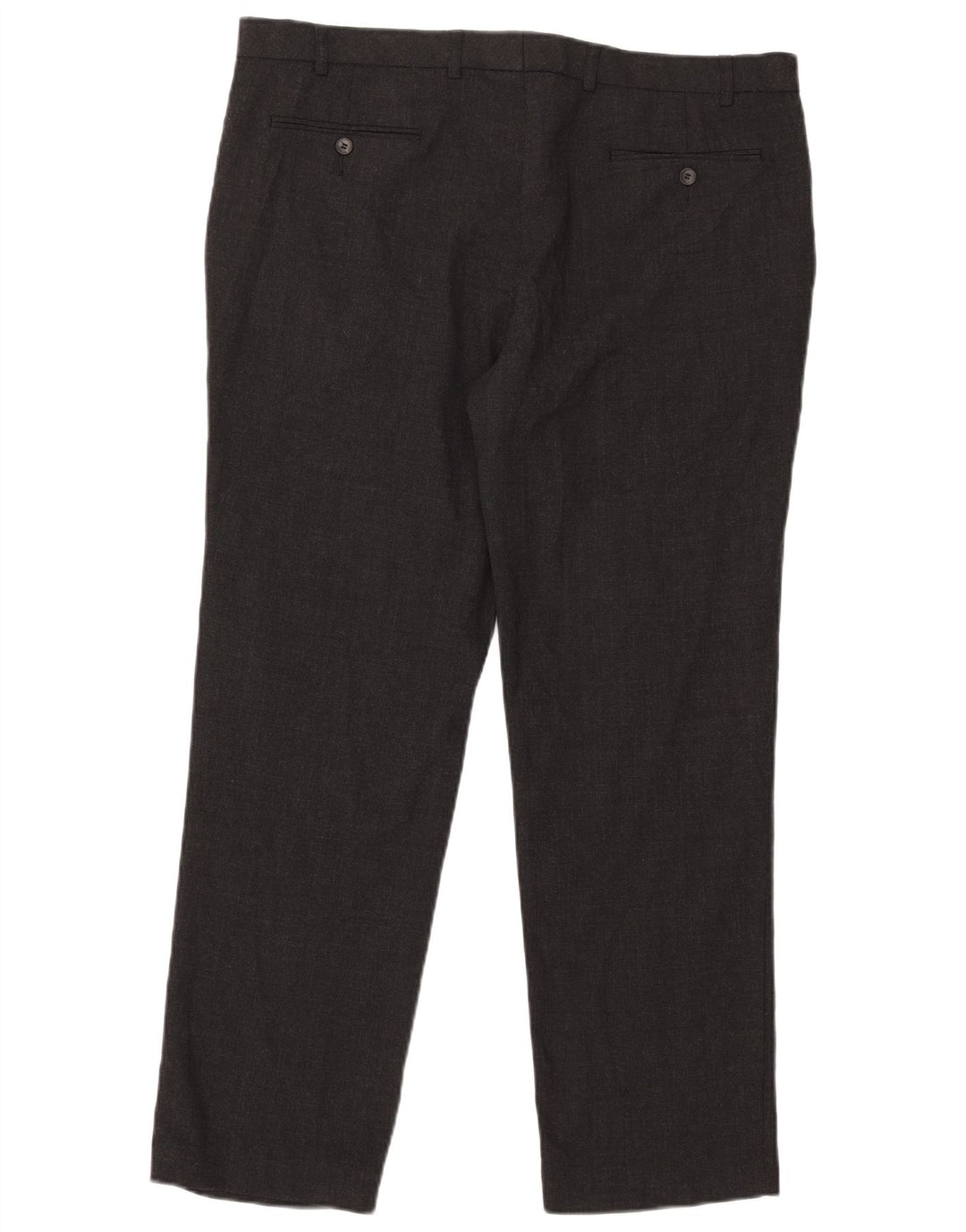 Marks & Spencer Pantalón de traje recto a medida para hombre W40 L31 Lana gris