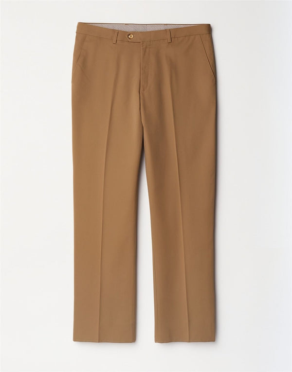 Tessuti Lanerossi Pantalón de traje con pinzas para hombre IT 52 XL W34 L32 Beige
