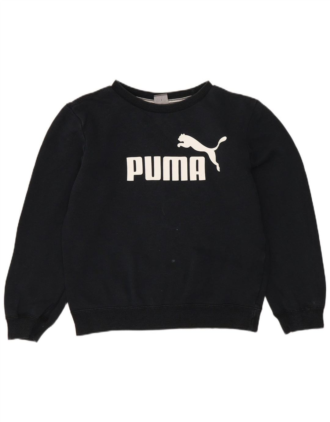Puma Sudadera con gráfico corto para niña 11-12 años Poliéster negro