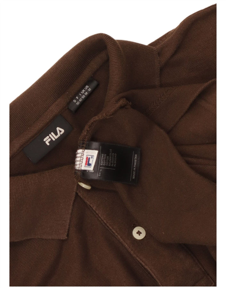 Polo Fila Hombre Algodón Marrón Medio