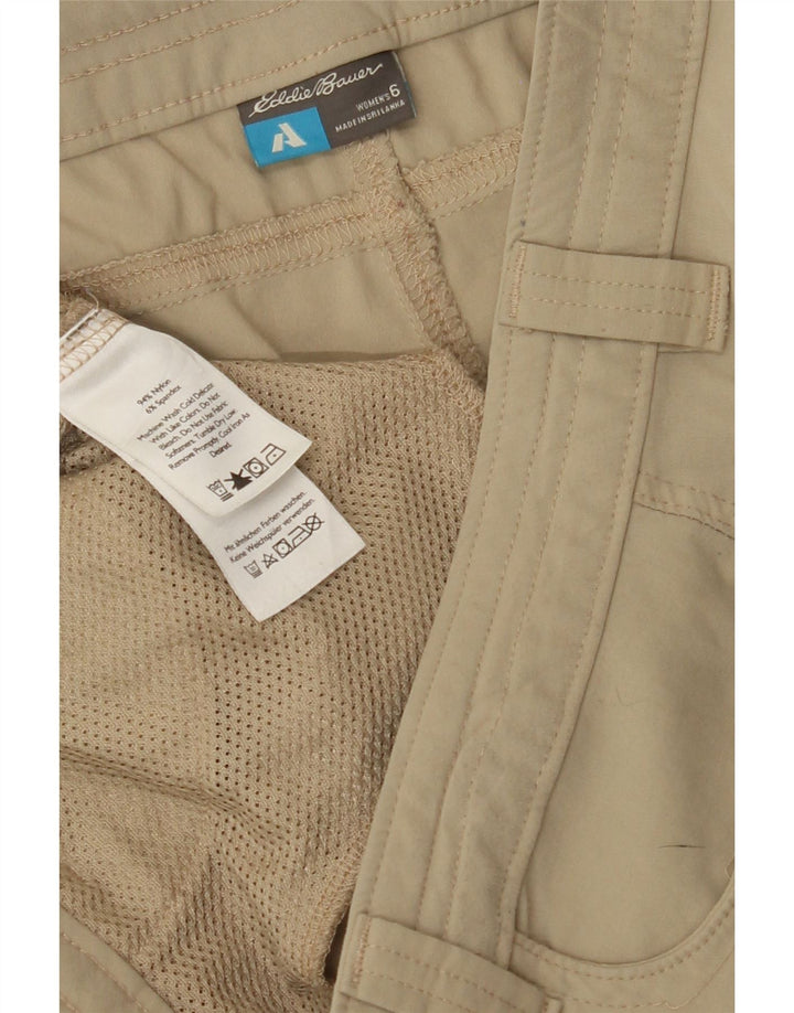 EDDIE BAUER Womens Slim Cargo Trousers US 6 Medium W30 L31 Beige Nylon Vintage Eddie Bauer and Second-Hand Eddie Bauer from Messina Hembry 