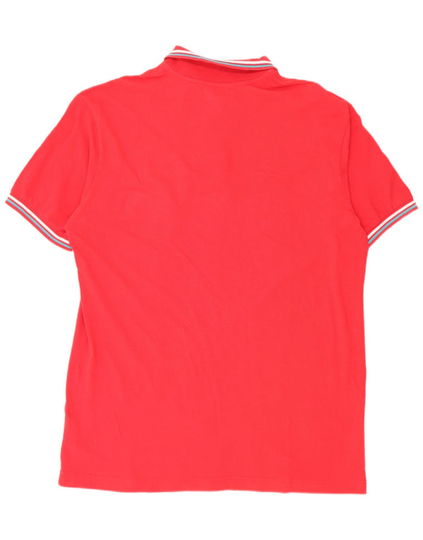 Kappa Polo Hombre 3XL Algodón A Rayas Rojo