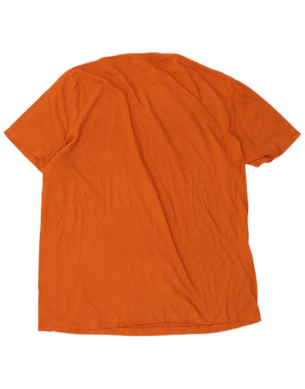 Nike Texas Graphic Camiseta para hombre, talla grande, algodón naranja