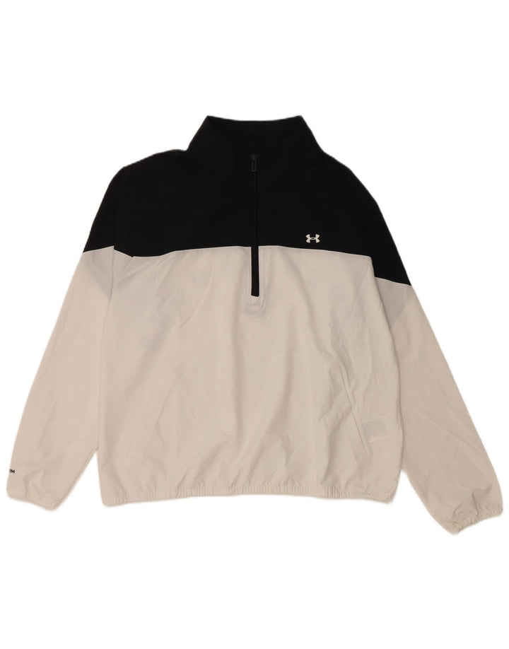 UNDER ARMOUR Top de chándal tipo jersey para mujer Reino Unido 40 Grande Color blanco