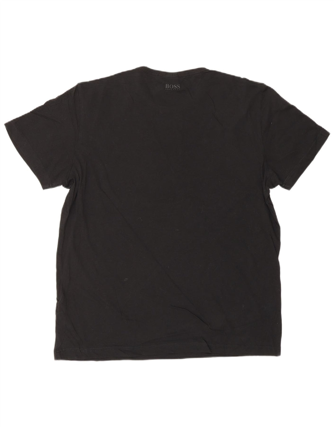 HUGO BOSS Camiseta con gráfico de corte moderno para hombre, talla grande, negro