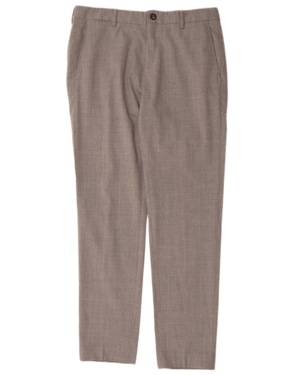 Tommy Hilfiger Pantalones casuales de ajuste a medida para hombre EU 48 Medium W34 L32 Gris