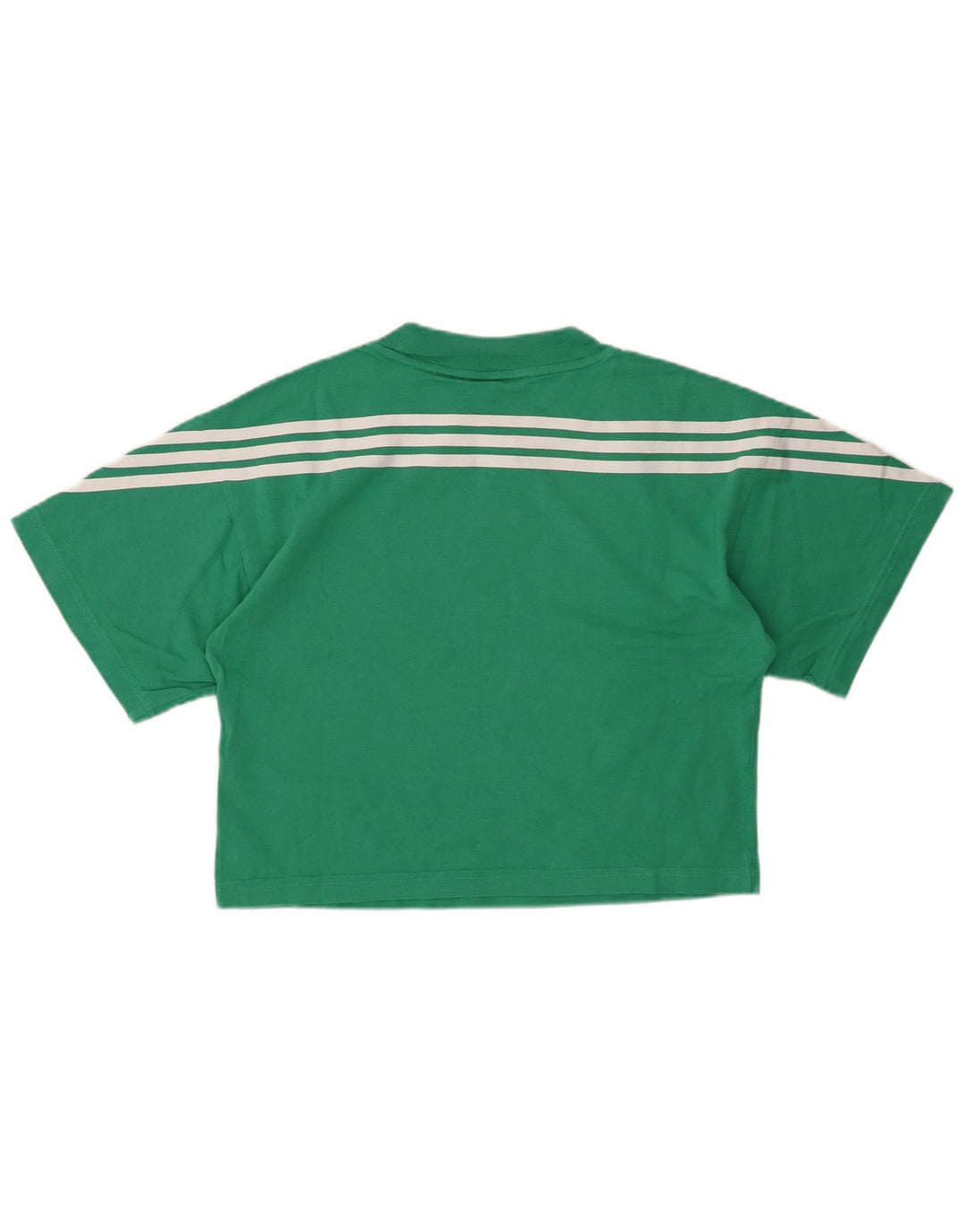 ADIDAS Camiseta corta extragrande para mujer UK 4/6 XS Algodón verde