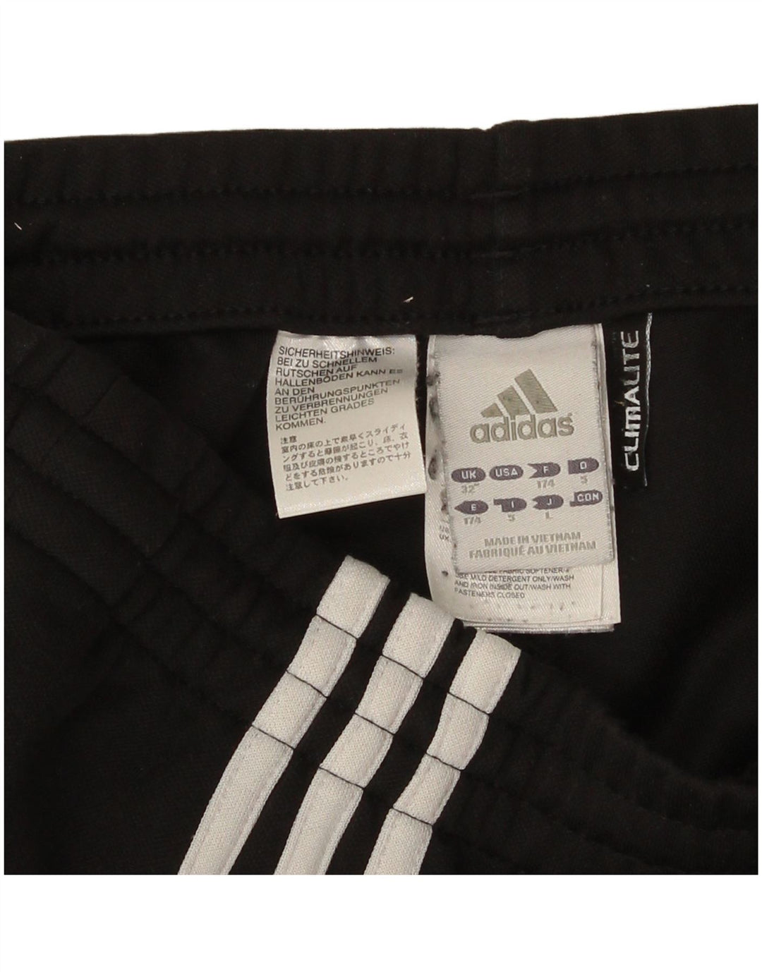 Adidas Pantalones de chándal para mujer UK 44 Grande Poliéster negro