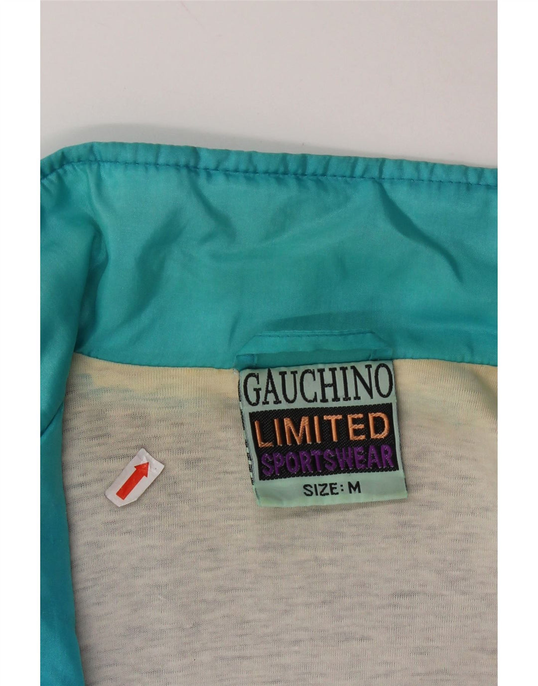 VINTAGE Chaqueta superior de chándal gráfico para hombre Bloque de color multicolor medio