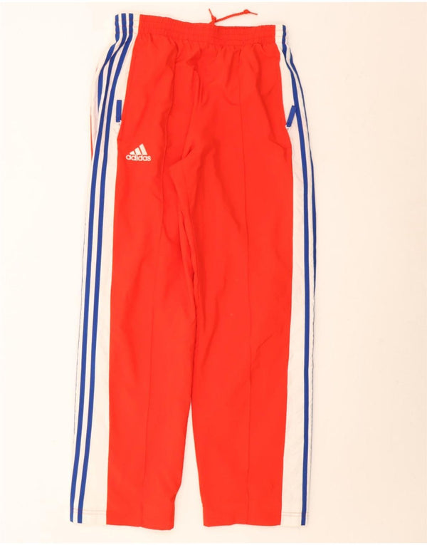 Adidas Pantalones de chándal para hombre UK 36/38 Small Rojo Colorblock Poliéster