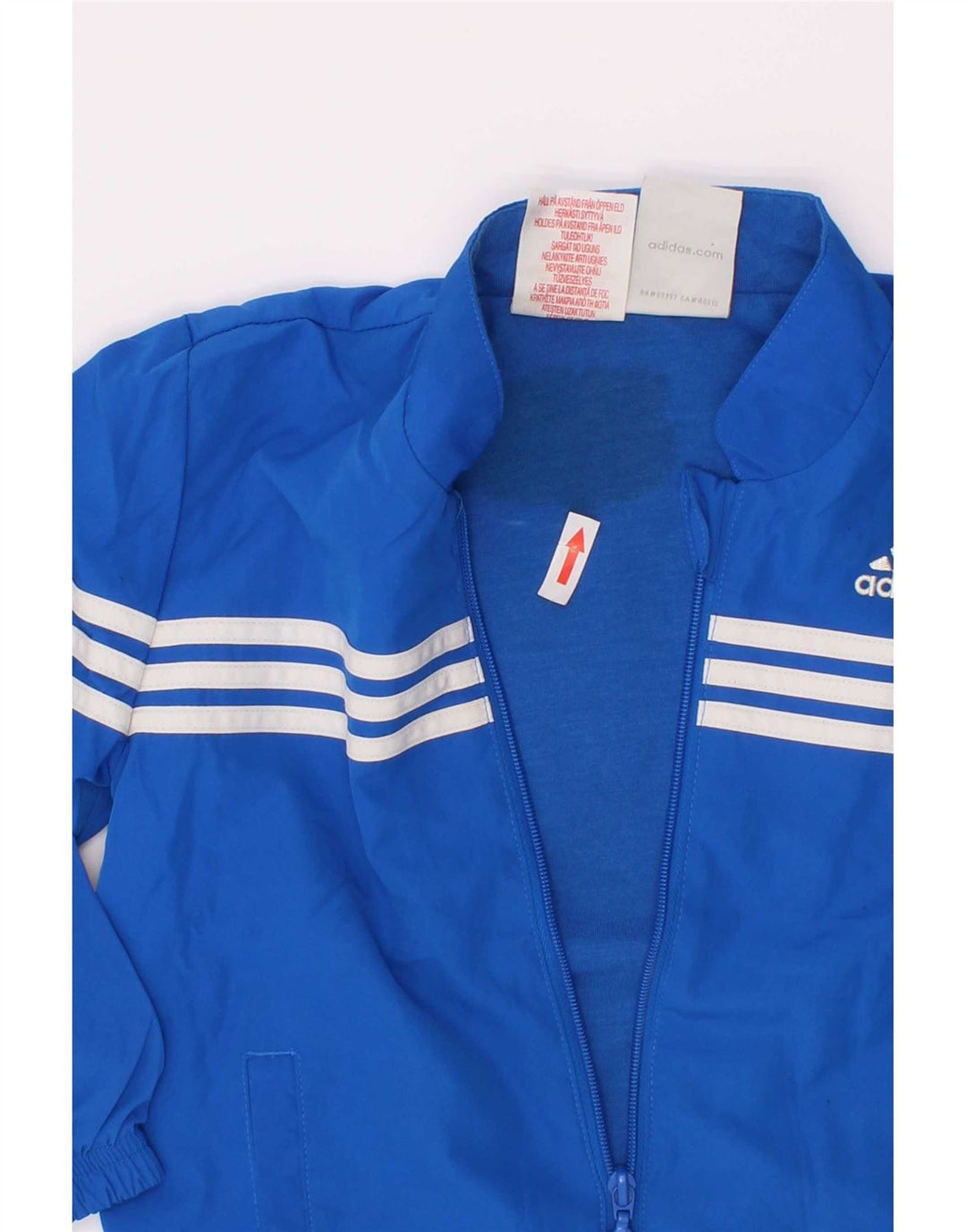 Adidas Chaqueta de chándal para niño 3-4 años Azul Poliéster