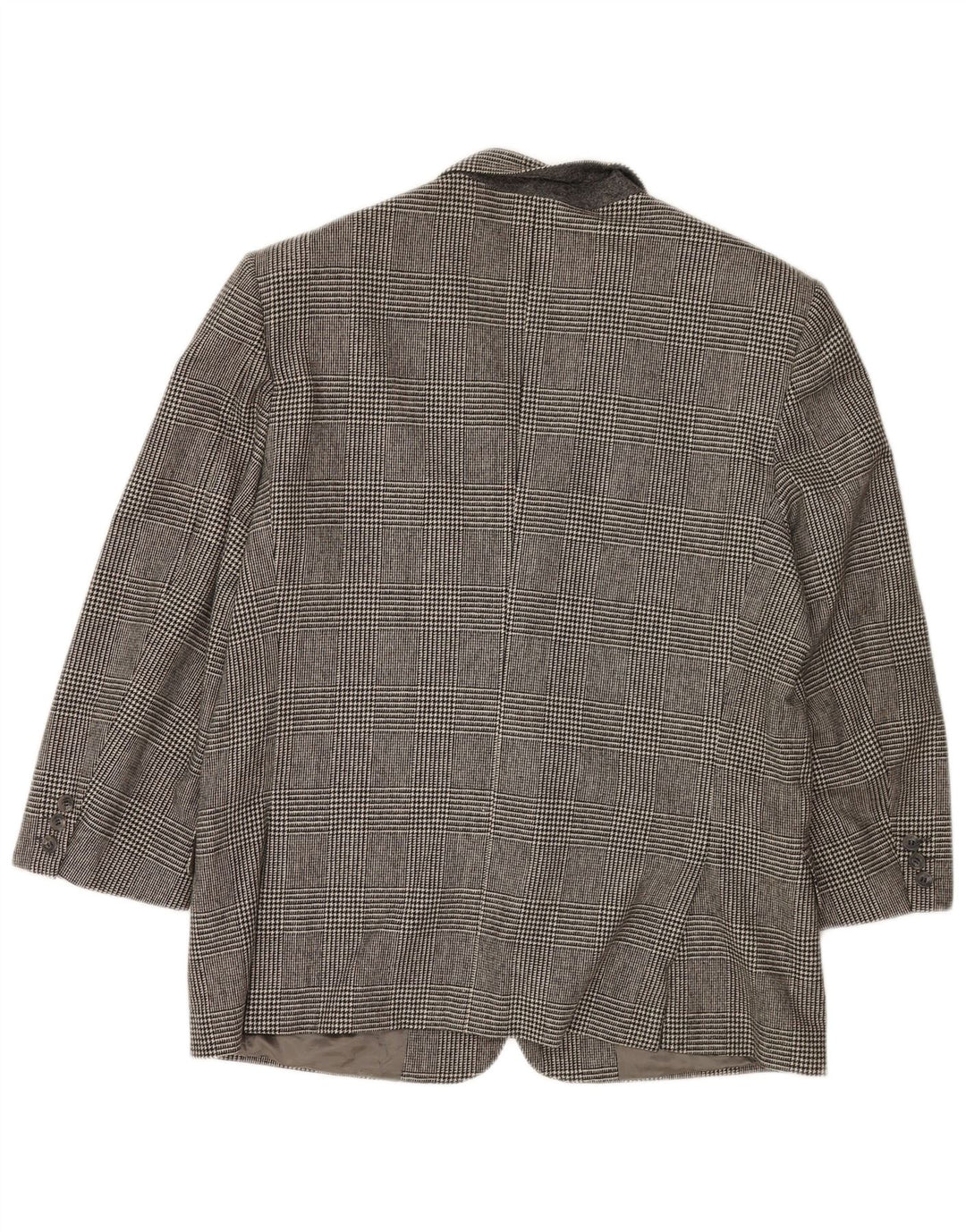 Valentino Chaqueta tipo blazer de 2 botones para hombre IT 54 2XL Gris pata de gallo