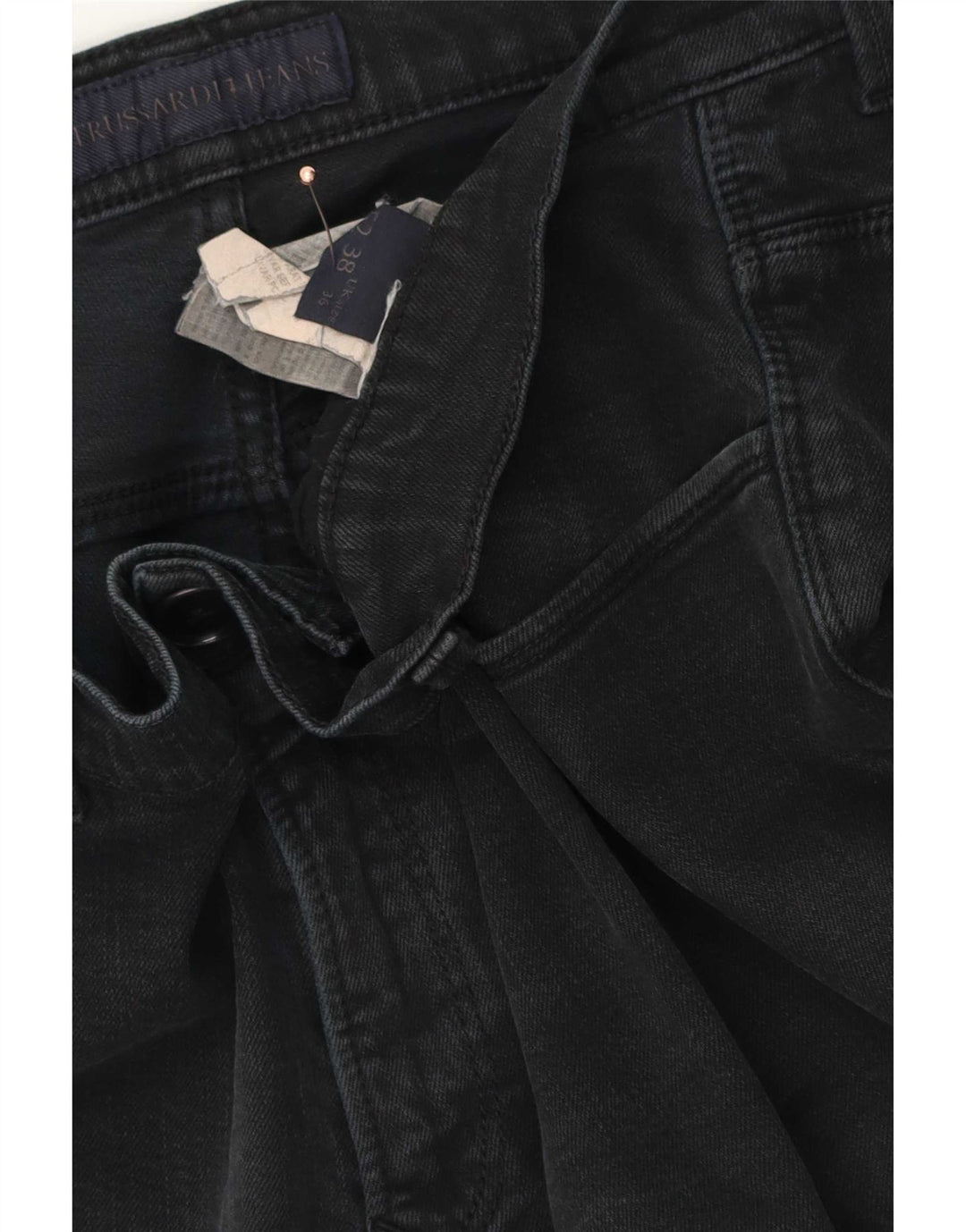 Vaqueros Trussardi Hombre Slim W36 L34 Negro Algodón