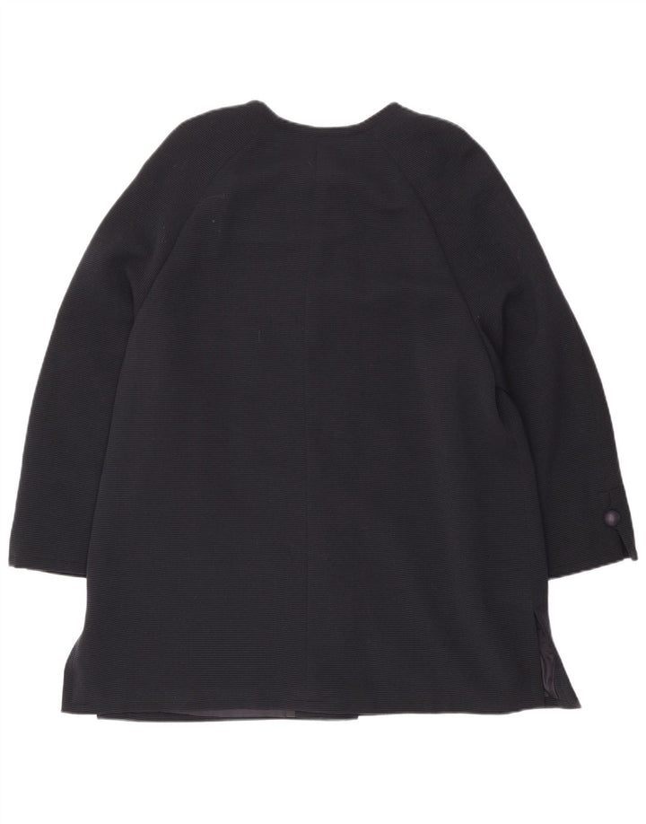 Carisma Chaqueta Blazer Larga De 5 Botones para Mujer IT 50 XL Lana Azul Marino