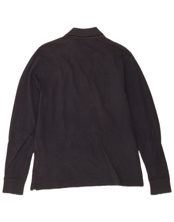 Kappa Polo De Manga Larga Para Hombre Small Azul Marino Algodón