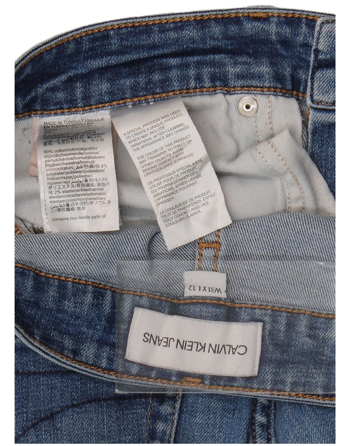 CALVIN KLEIN Vaqueros ajustados para hombre W31 L32 Algodón azul
