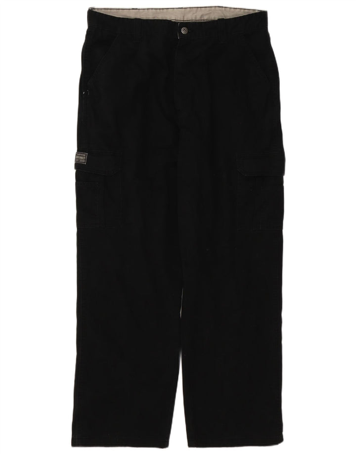 Wrangler Pantalones cargo rectos para hombre W38 L32 Black