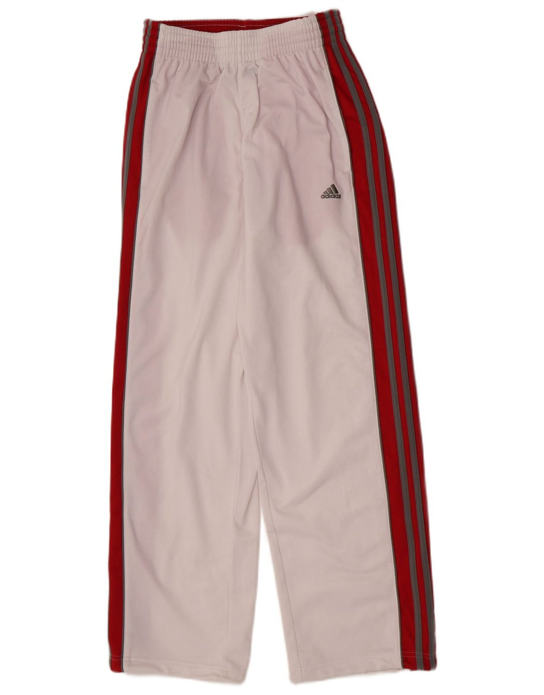 Adidas Pantalones de chándal para mujer UK 8 Small Blanco Colorblock Poliéster