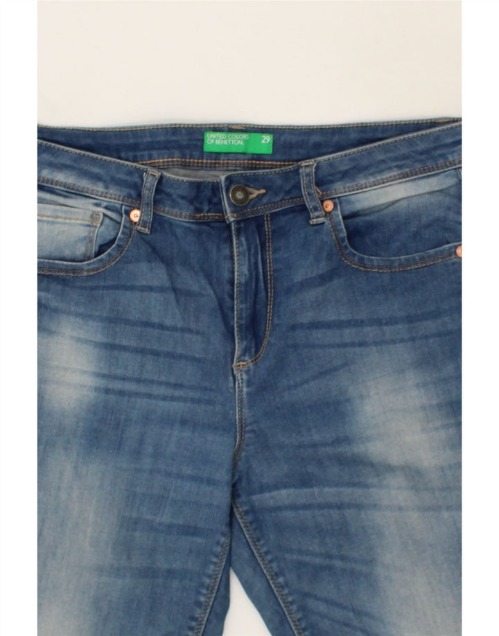 BENETTON Womens Straight Jeans W29 L30  Blue Vintage Benetton and Second-Hand Benetton from Messina Hembry 