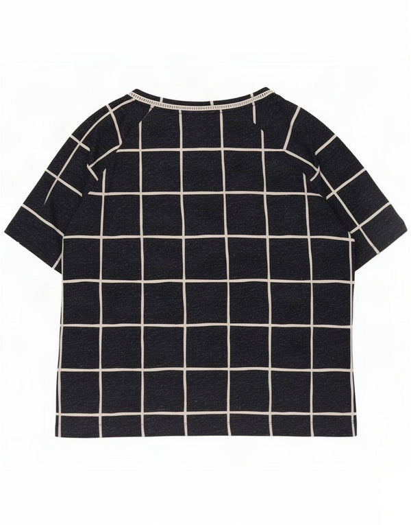 Marks & Spencer Camiseta para mujer Top UK 46 Large Azul marino Geométrico