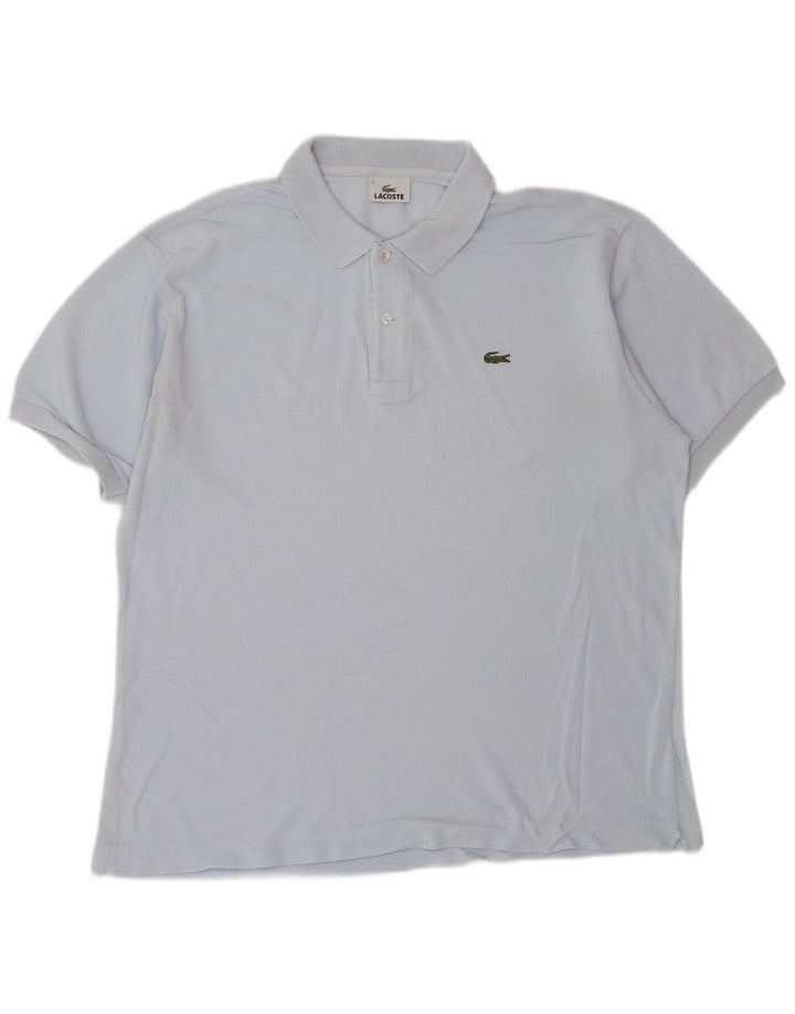 LACOSTE Polo para hombre talla 5 grande algodón azul