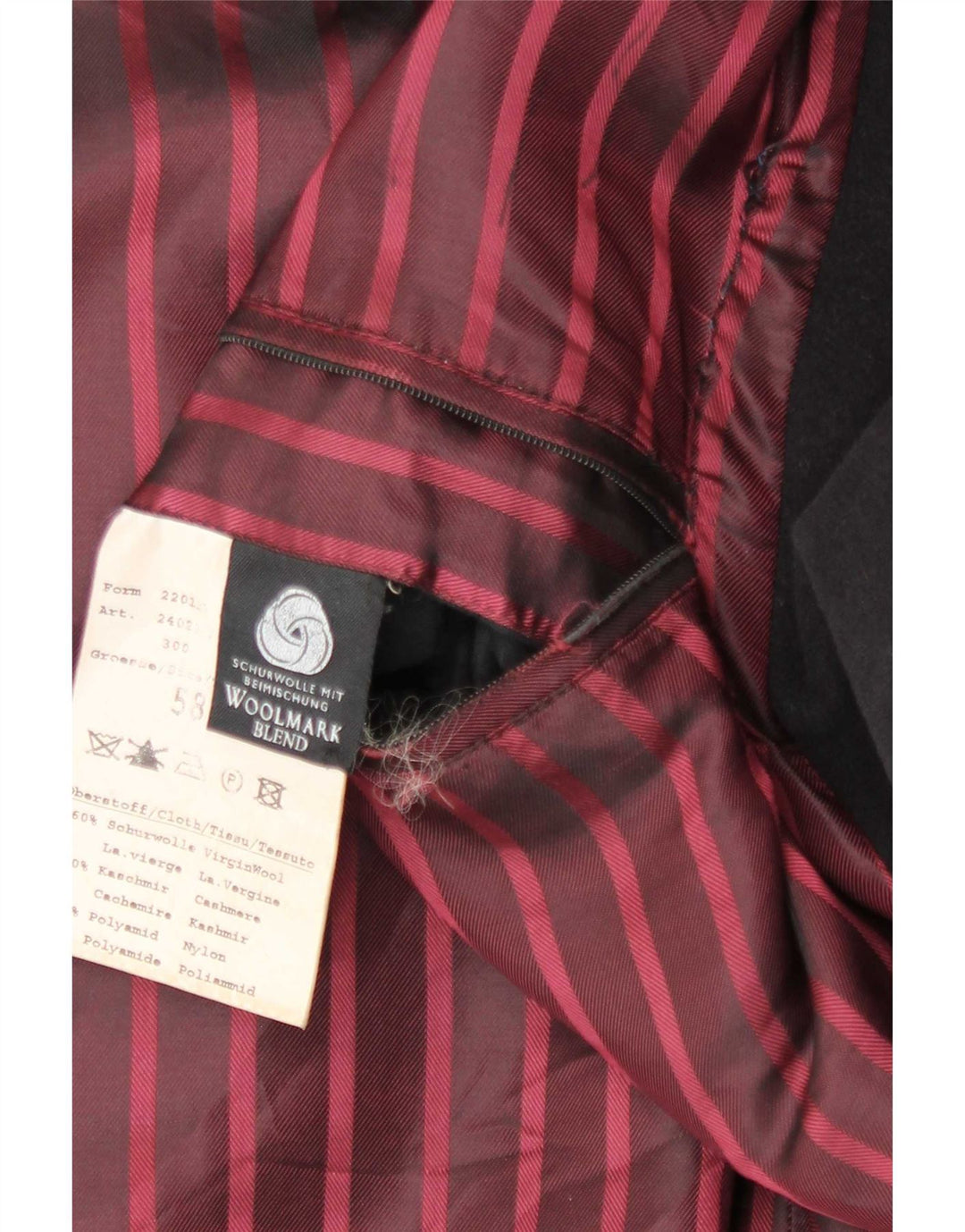 Abrigo Bugatti Hombre IT 48 4XL Lana Negra
