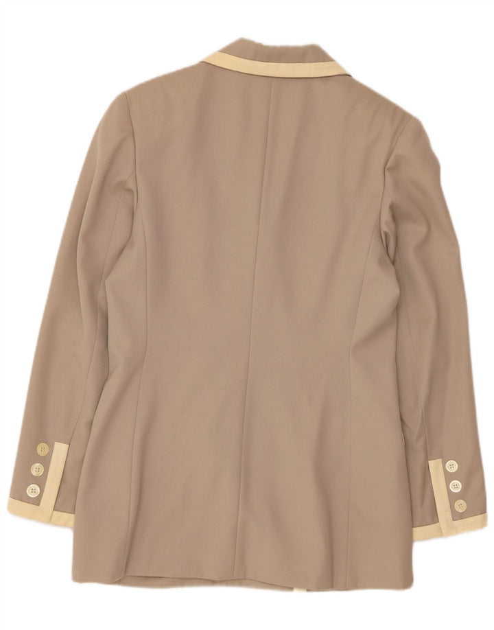 Luisa Spagnoli Chaqueta tipo blazer con doble botonadura para mujer IT 42 Beige medio