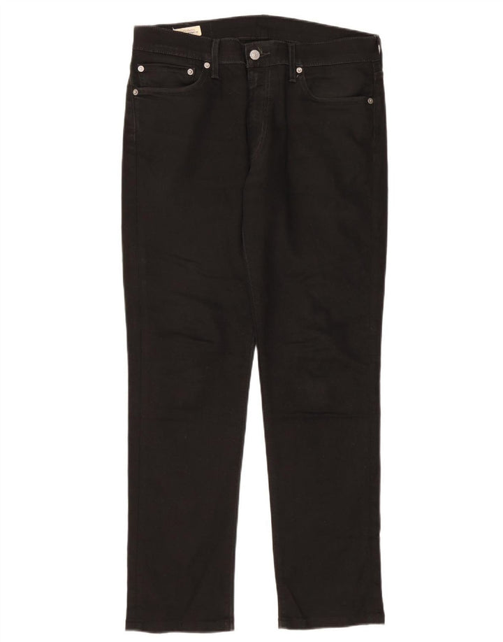 Levi's Hombre 511 Slim Jeans W33 L29 Algodón Negro