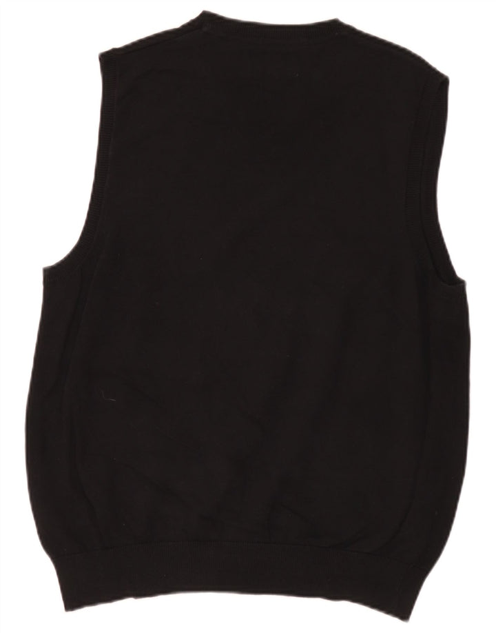 Marks & Spencer - Camiseta sin mangas para hombre, talla grande, algodón negro