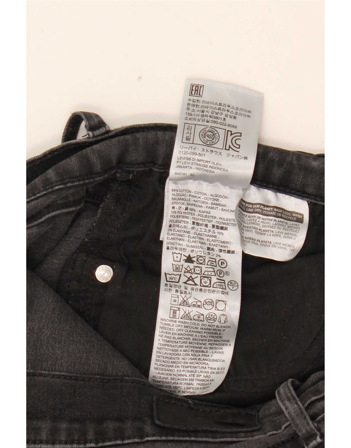 Levi's Vaqueros Pitillo Mujer W32 L32 Algodón Negro