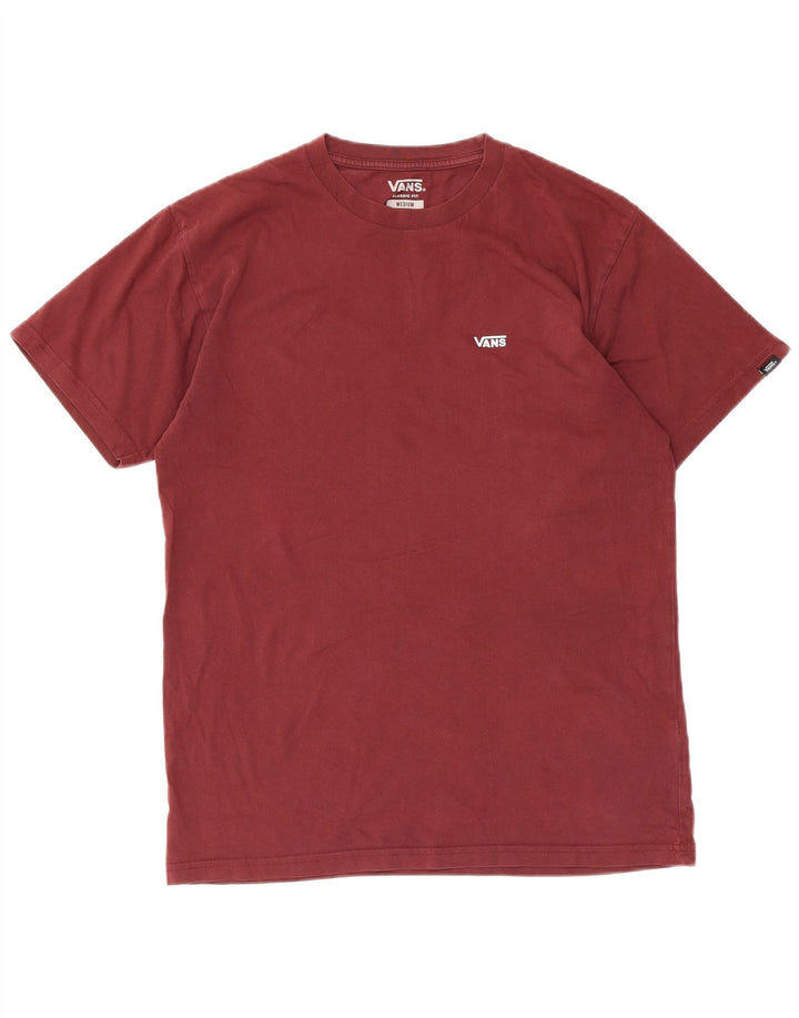 Vans Camiseta Classic Fit para hombre Top Medium Granate Algodón
