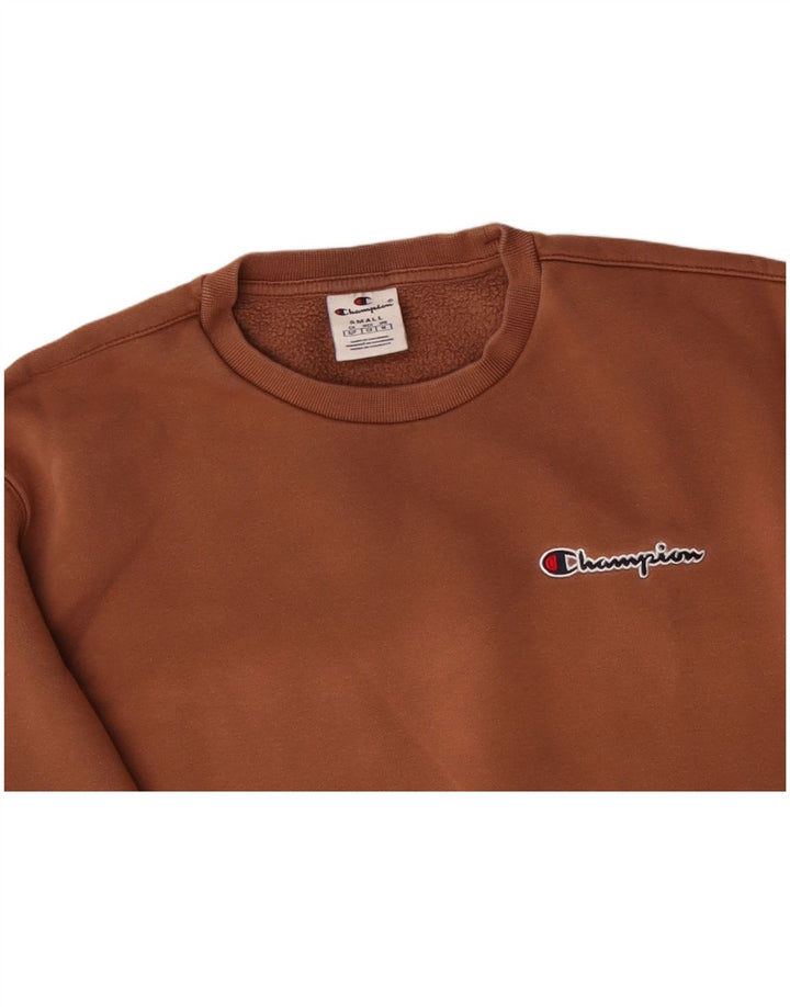 CHAMPION Sudadera holgada para hombre, jersey pequeño de algodón marrón