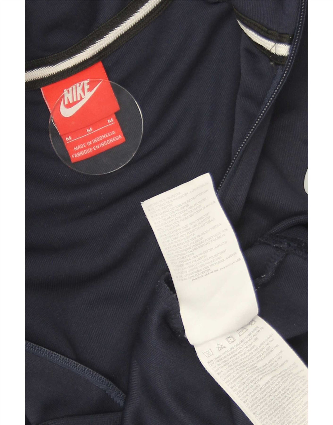Nike - Sudadera con capucha y cremallera para hombre, color azul marino medio, poliéster
