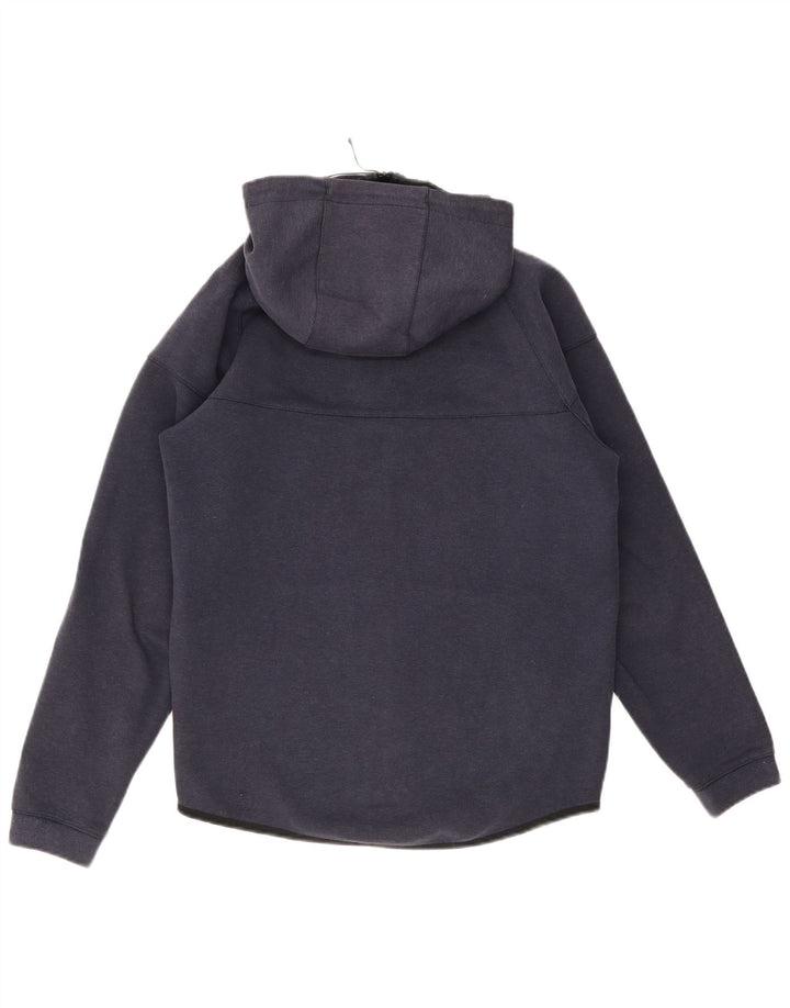 Nike - Sudadera con capucha y cremallera para hombre, algodón, color azul marino mediano