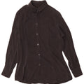 Vintage mujer camisa blusa Reino Unido 12 medio negro