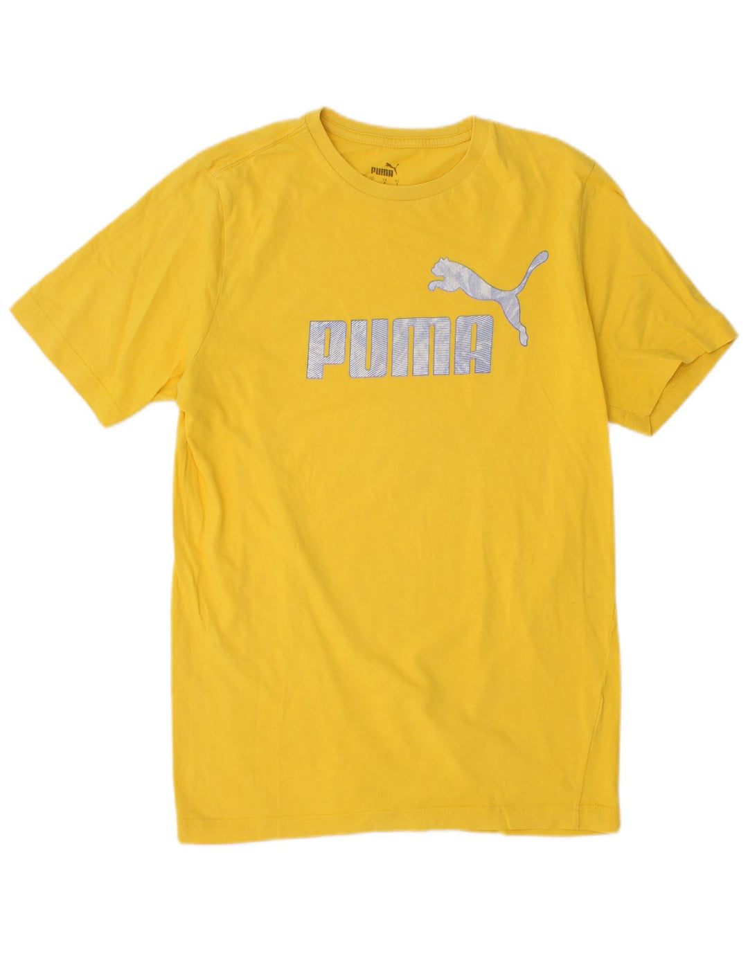 PUMA Camiseta gráfica para hombre Top Small Yellow