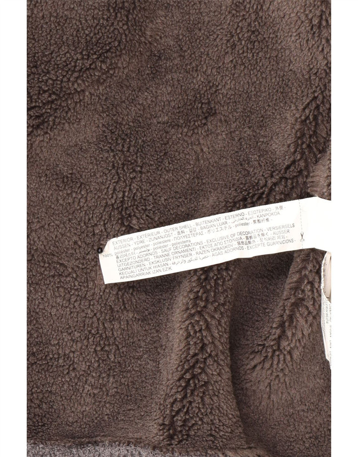 Zara Chaqueta Sherpa Hombre UK 42 XL Poliéster Gris